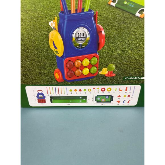 Toddler Golf Tournament Set Kids Golf Cart Toys - Picture 2 of 9